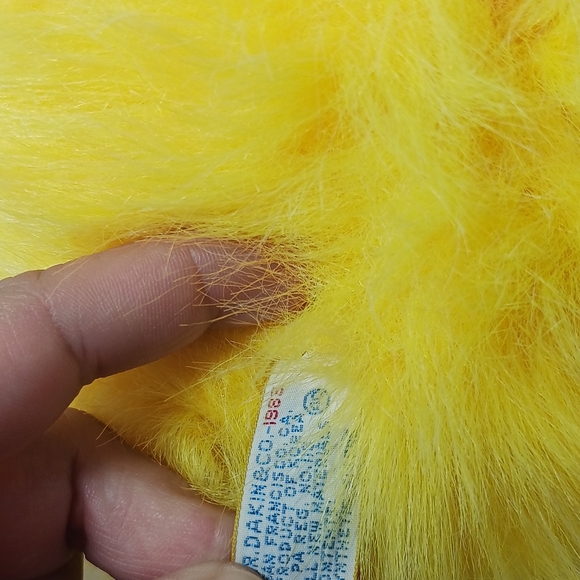 Vintage Dakin Nature Babies Plush 6” Minkys  Yellow Fluff Stuffed Animal Toy - Picture 5 of 6